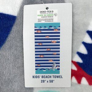 Tommy Bahama Children's Beach Towel Fish with Shark Kids Pool